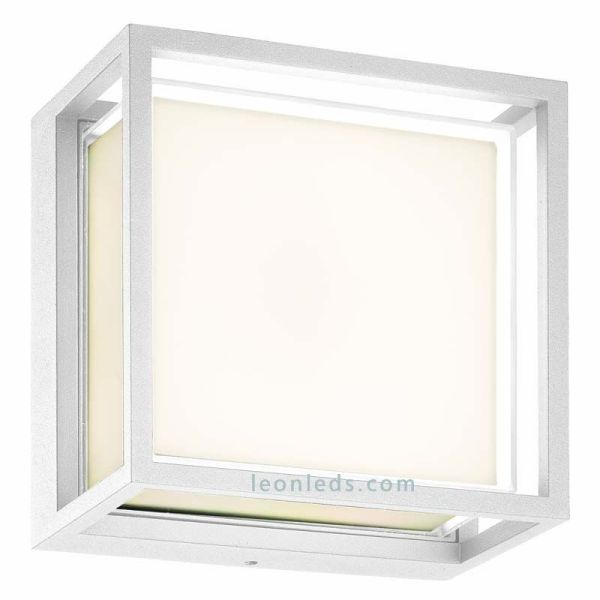Applique d'extérieur carrée LED Blanc Chamonix 7061 Mantra | Éclairage LeonLeds