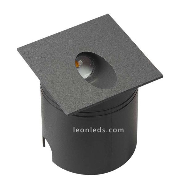 Mantra 7024 Lampe encastrée d'extérieur carrée à DEL Aspen gris foncé | Éclairage LeonLeds