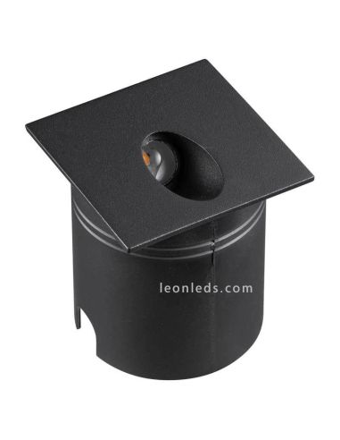Encastré d'extérieur LED Mantra 7025 Aspen carré noir | Éclairage LeonLeds