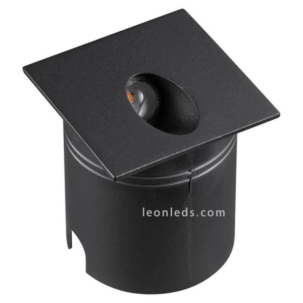 Encastré d'extérieur LED Mantra 7025 Aspen carré noir | Éclairage LeonLeds