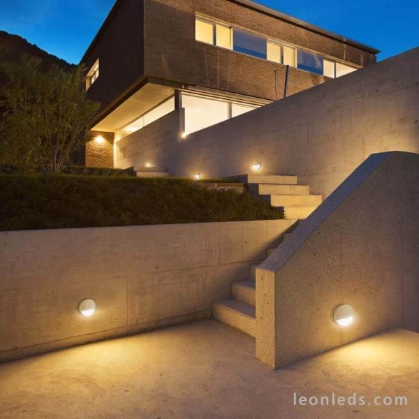 Baliza superficie LED redonda Baker Mantra | LeonLeds Iluminación