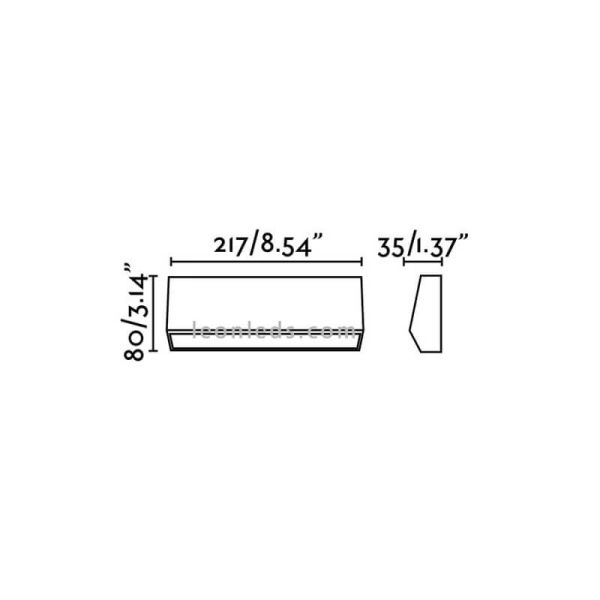 Dimensiones Must 3 Faro Barcelona | LeonLeds Iluminación