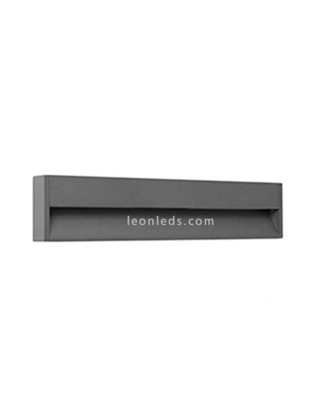 Baliza LED rectangular de exterior Grada 3 Gris Oscuro 70910 Faro Barcelona | LeonLeds Iluminación