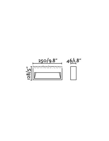 Dimensiones Grada 2 Faro Barcelona 70908 70909 | LeonLeds Iluminación