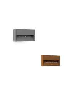 Baliza pared exterior LED Grada 1 70906 70907 | LeonLeds Iluminación