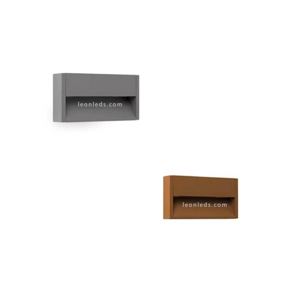 Baliza pared exterior LED Grada 1 70906 70907 | LeonLeds Iluminación
