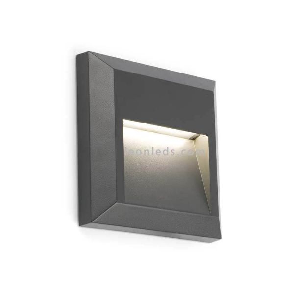 Baliza LED de superficie cuadrada Grant Faro Barcelona 70655 | LeonLeds Iluminación