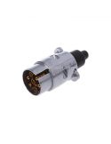 Fiche métallique 7 broches 12V (mâle) | Éclairage LeonLeds