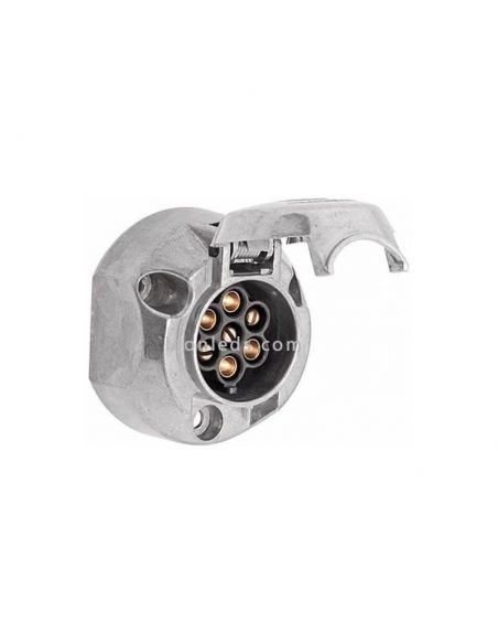 Base 7 pinos de metal 12V (fêmea) | Leon Iluminação LED