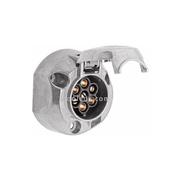 Base 7 Pin metálica 12V  ( Hembra ) | LeonLeds Iluminación