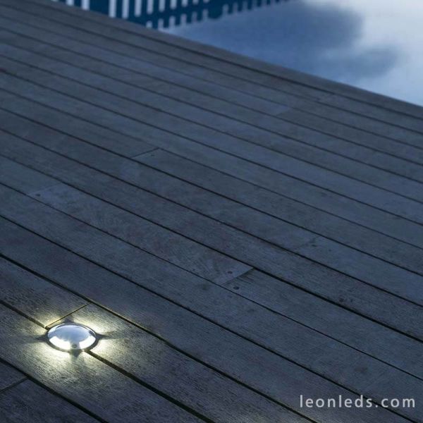 Baliza LED Aluminio para suelo o pared exterior Keenan | LeonLeds Iluminación