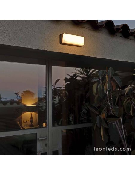 Applique murale d'extérieur à LED 20W Half Faro Barcelona 71537 | Éclairage LeonLeds
