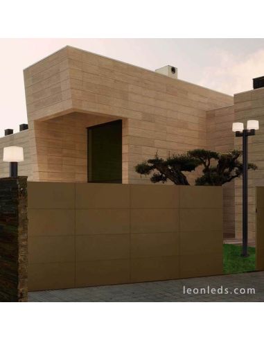 Farola de jardón con 2 brazos de la colección Muffin de Faro Barcelona | LeonLeds Iluminación