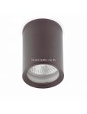 Plafón moderno de exterior gris oscuro redondo Tasa 70806 | LeonLeds Iluminación