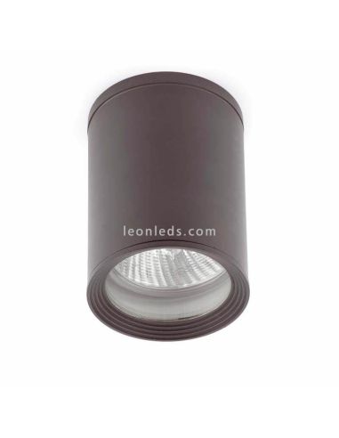 Luminária de teto moderna redonda cinza escuro para exterior Tasa 70806 | Leon Iluminação LED