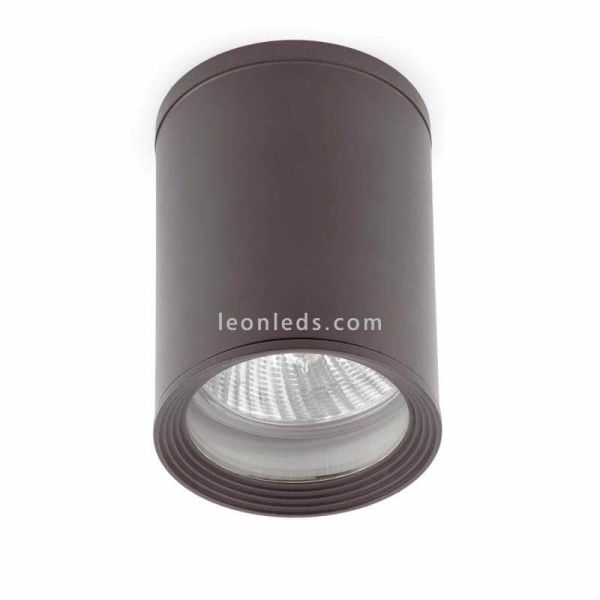 Plafón moderno de exterior gris oscuro redondo Tasa 70806 | LeonLeds Iluminación