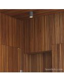 Plafón moderno de exterior gris oscuro redondo Tasa 70806 de Faro Barcelona | LeonLeds Iluminación