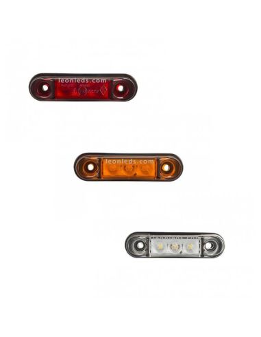 Kleiner LED-Pilot Amber Rot Weiß 3 LEDs