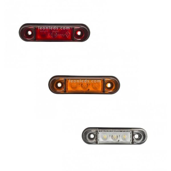 Kleiner LED-Pilot Amber Rot Weiß 3 LEDs