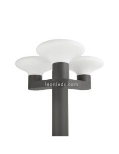 Farola exterior 3 brazos Blubs | LeonLeds Iluminación