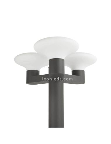 Farola exterior 3 brazos Blubs | LeonLeds Iluminación