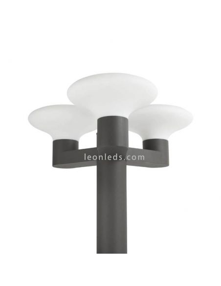 Farola exterior 3 brazos Blubs | LeonLeds Iluminación