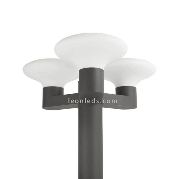 Farola exterior 3 brazos Blubs | LeonLeds Iluminación