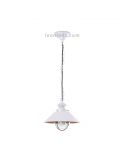 Lámpara de techo exterior blanca y cobre Náutica 71106 Faro Barcelona | LeonLeds Iluminación