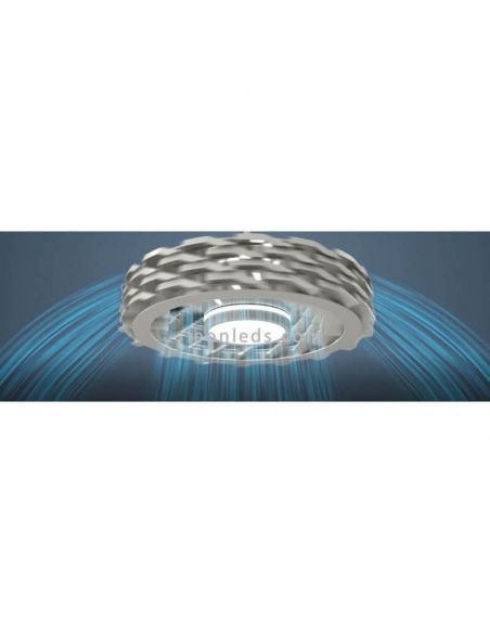 Ventilador de teto branco Ness LED sem lâmina Sulion | Leon Iluminação LED