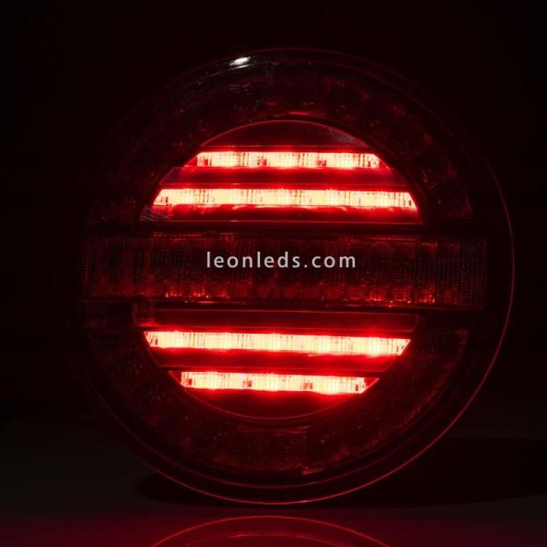 Luz piloto redonda de LED Fristom FT-213 com indicador de direção dinâmico | LeonLeds Lighting