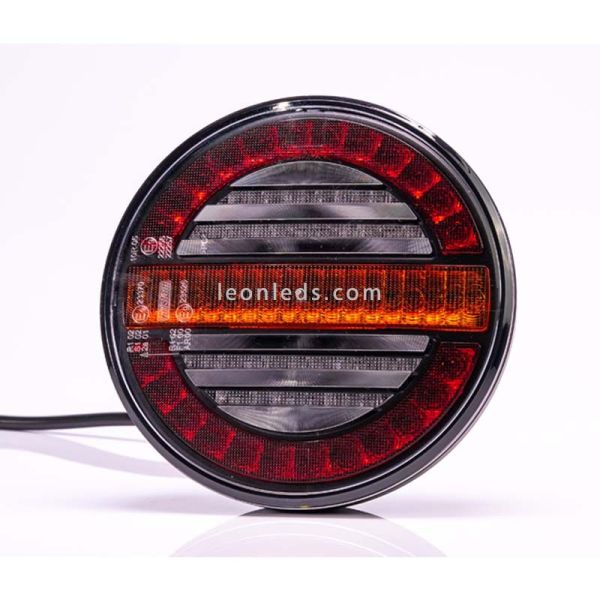 Feu LED rond avec indicateur dynamique FT-213 Fristom | Éclairage LeonLeds
