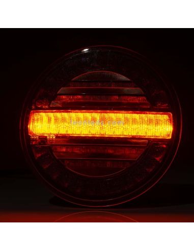 Feu de position rond à LED Fristom FT-213 avec clignotant dynamique | Éclairage LeonLeds