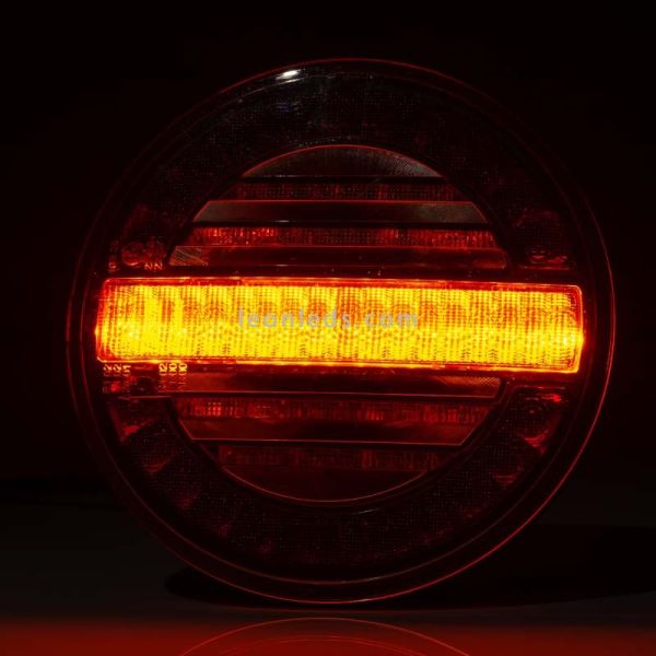 Feu LED rond avec indicateur dynamique FT-213 Fristom | Éclairage LeonLeds