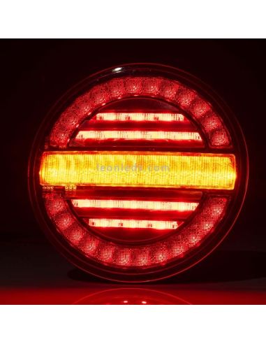 Piloto LED redondo con intermitente dinámico FT-213 Fristom | LeonLeds Iluminación