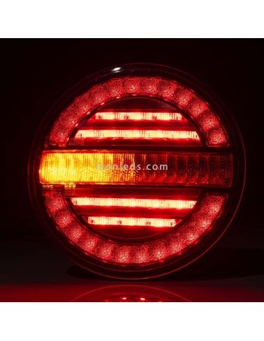 Piloto LED redondo con intermitente dinámico FT-213 Fristom | LeonLeds Iluminación