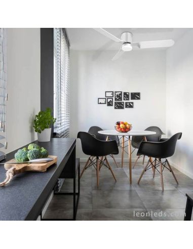 Ventilateur LED moderne Brisa Blanc ACB Lighting | Éclairage LeonLeds