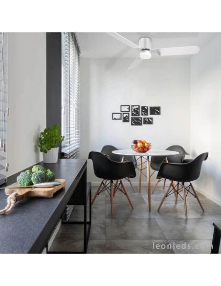 Ventilateur LED moderne Brisa Blanc ACB Lighting | Éclairage LeonLeds