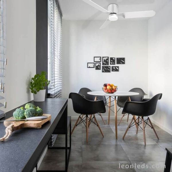 Ventilateur LED moderne Brisa Blanc ACB Lighting | Éclairage LeonLeds