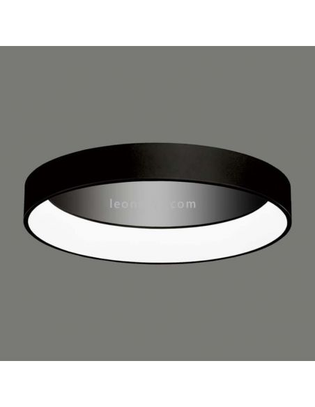 Plafonnier LED noir 48W Dilga avec Smart Control ACB Lighting | Éclairage LeonLeds