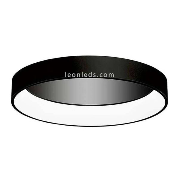 Plafón LED Grande negro Dilga con Smart Life Tuya ACB Iluminación | LeonLeds Iluminación