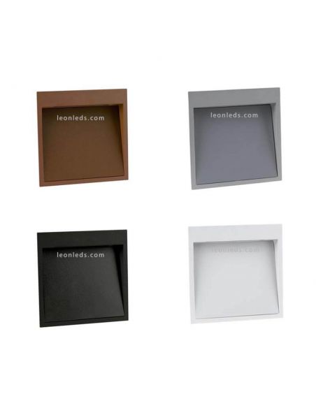 Empotrable exterior LED Dain M Chister Lighting Blanco Gris Negro Marrón Oxido | LeonLeds