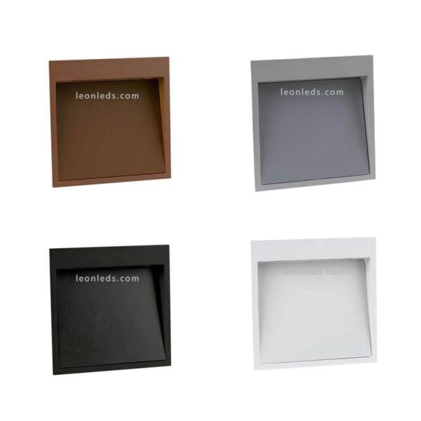 Empotrable exterior LED Dain M Chister Lighting Blanco Gris Negro Marrón Oxido | LeonLeds