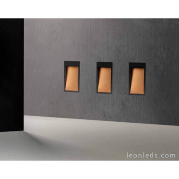 Downlight LED d'extérieur rectangulaire Dain S Cristher | Éclairage LeonLeds