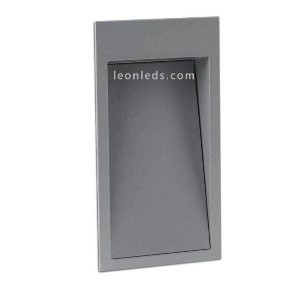 Empotrable Gris exterior rectangular LED Dain S Cristher | LeonLeds Iluminación