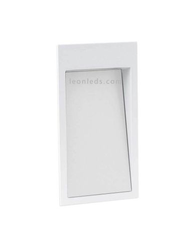 Rectangulaire Extérieur Blanc Encastré LED Dain S Cristher | Éclairage LeonLeds