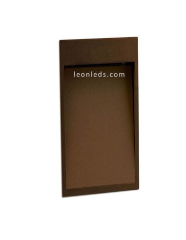 Empotrable Marrón Oxido exterior rectangular LED Dain S Cristher | LeonLeds Iluminación