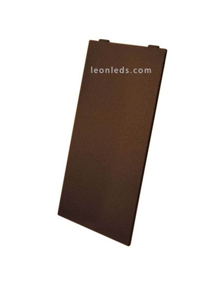 Garniture rectangulaire marron oxydé pour Dain S par Cristher Lighting