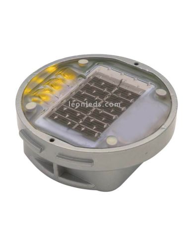 Baliza LED solar de señalización vial Mitra Ambar Cristher Lighting | LeonLeds Iluminación