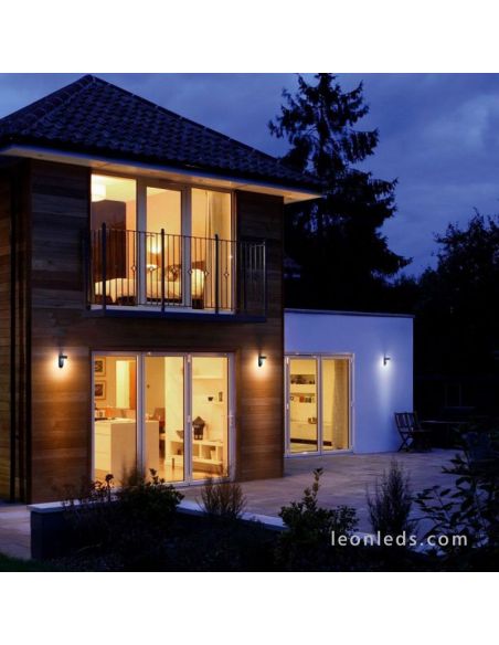 Applique murale d'extérieur LED rotative gris foncé Facade Spot LedVance | Éclairage LeonLeds