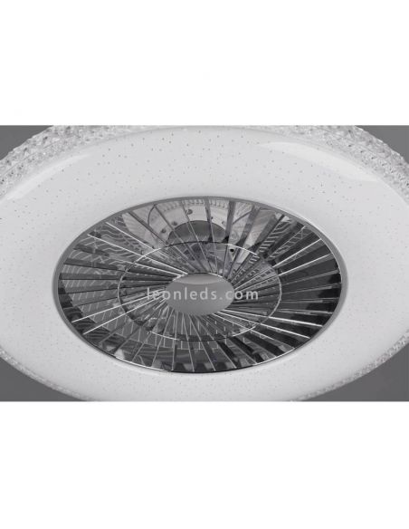 Ventilador de teto redondo LED HARSTAD Trio Lighting | Leon Iluminação LED